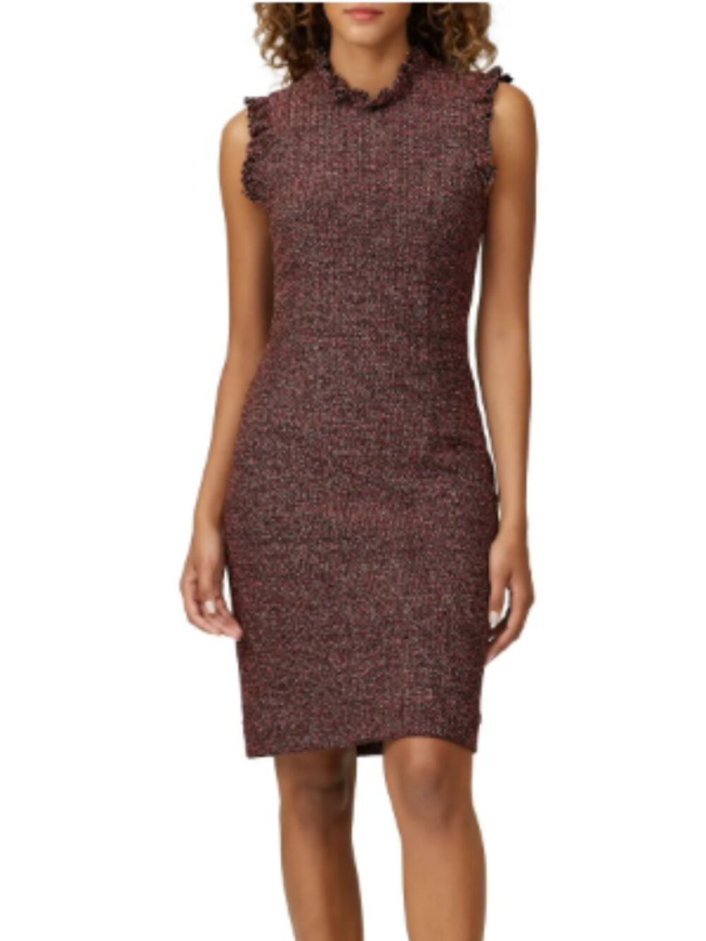 Tailored by Rebecca Taylor Merlot Tweed Sheath Dress – $395 Retail